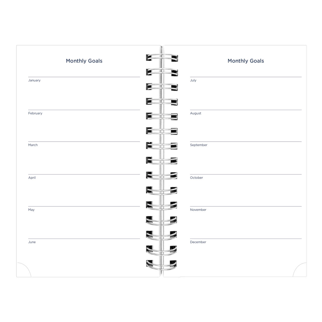 Academic Daily Planner, Blossom, 2025-2026, Blueline CA214PG-26 #color_blossom-navy