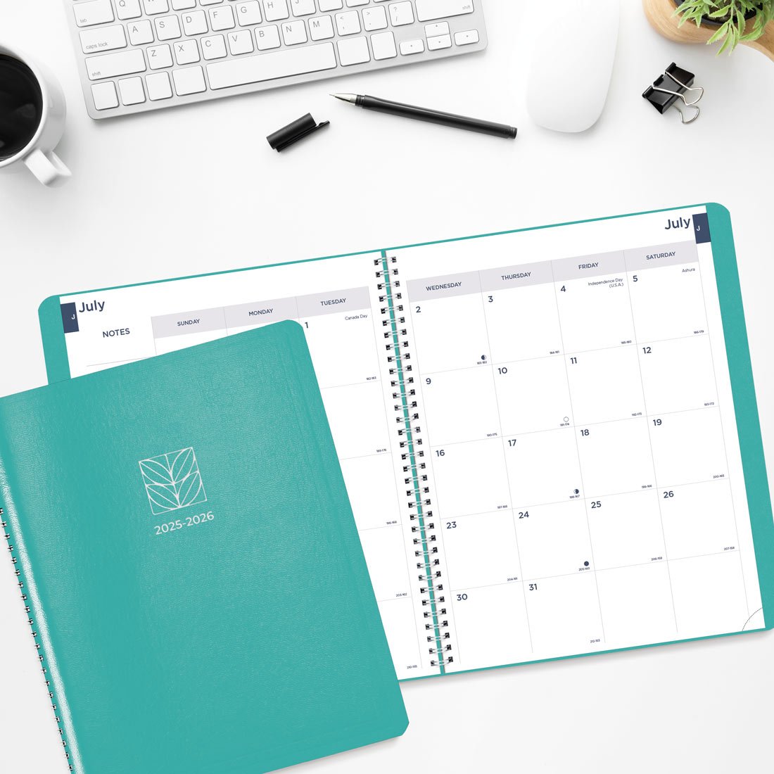 Academic Monthly Planner, Fashion, 2025-2026, Blueline CA701F-26 #color_fashion-blue