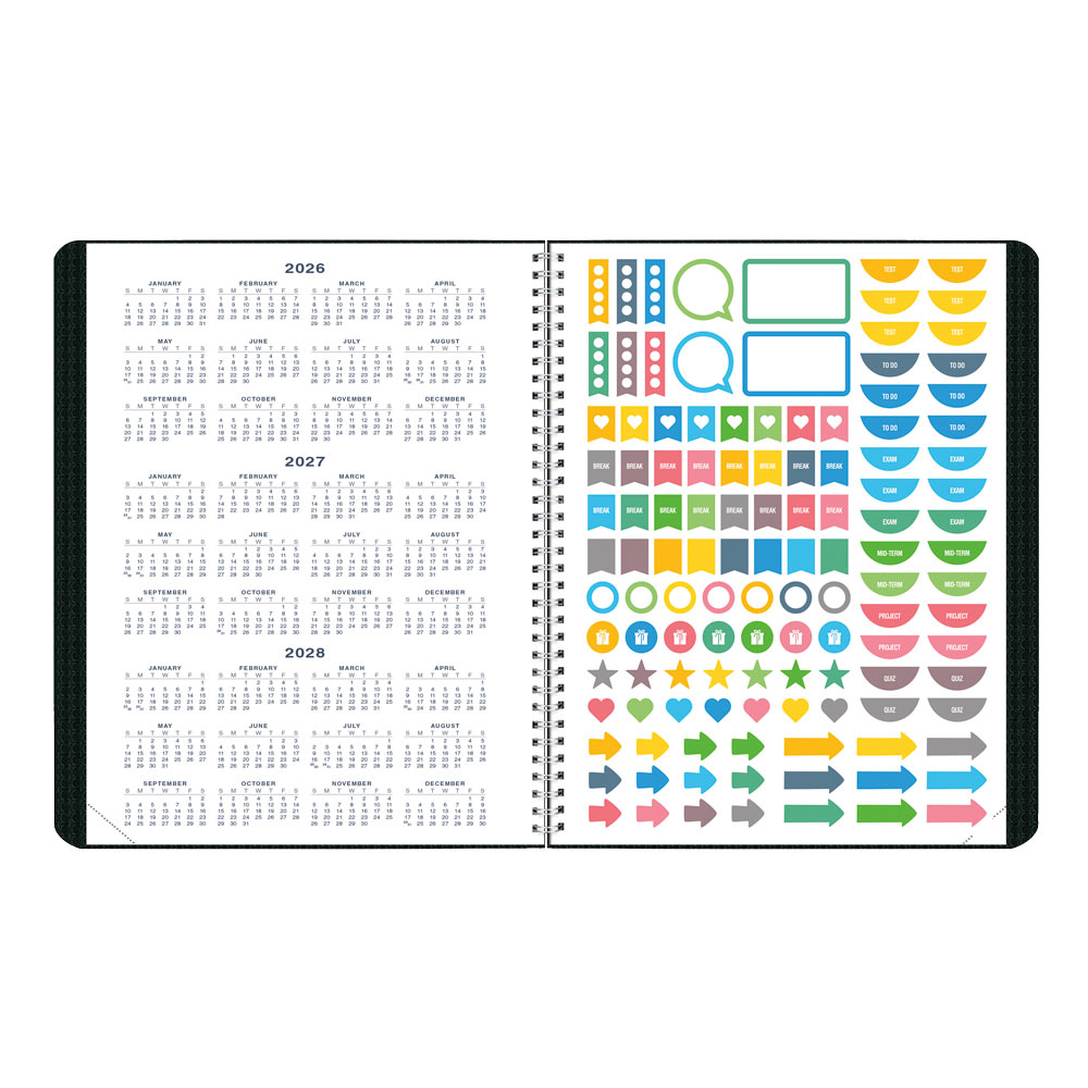 Academic Monthly Planner, DuraFlex, 2026 - 2027, English CA701V.PUR-27 #color_black