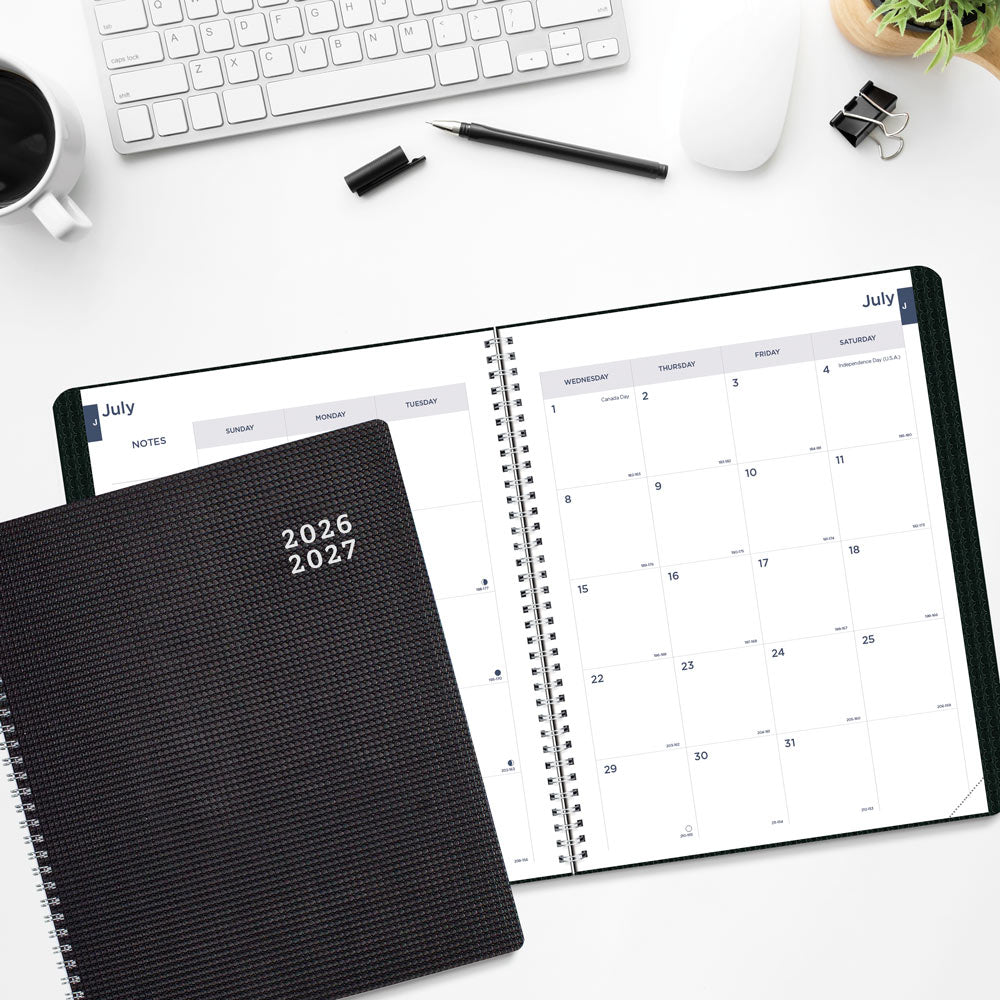 Academic Monthly Planner, DuraFlex, 2026 - 2027, English CA701V.PUR-27 #color_black