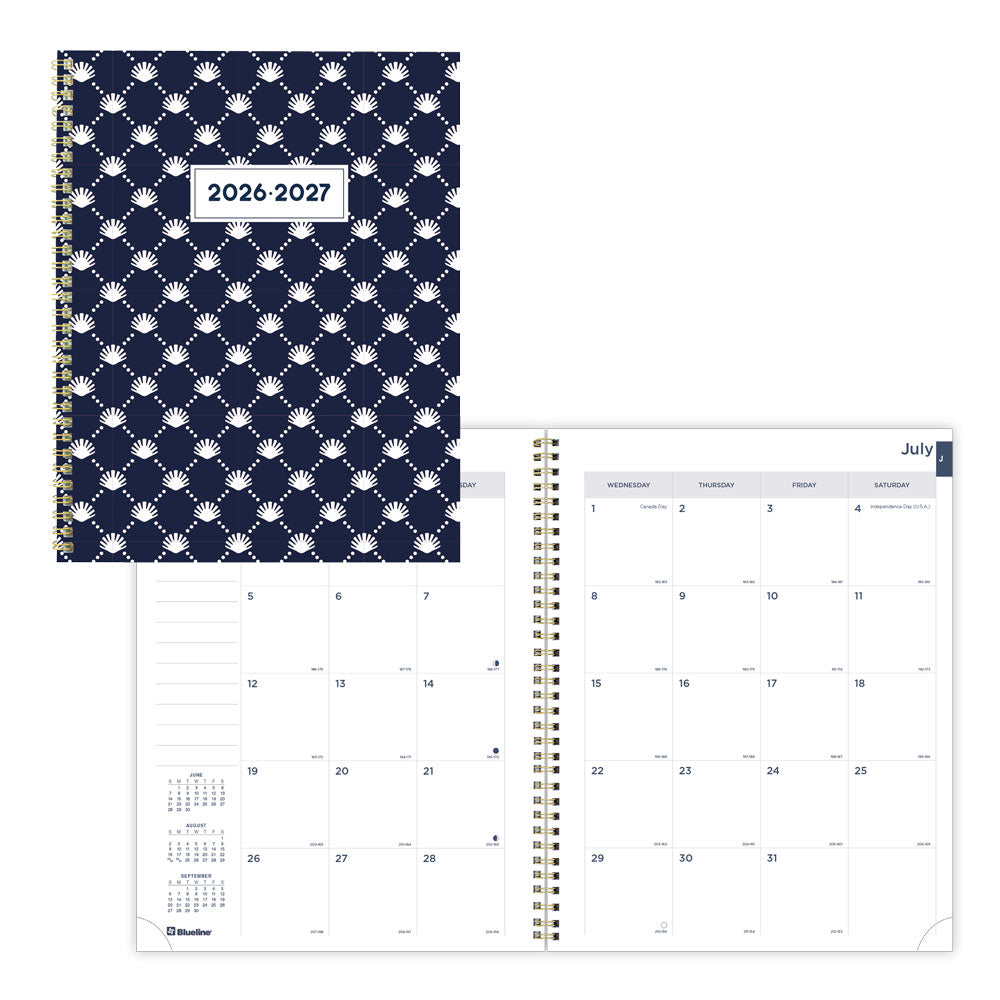 Academic Monthly Planner, Nautical, 2026 - 2027 - English CA714PH.03-27 #color_shells