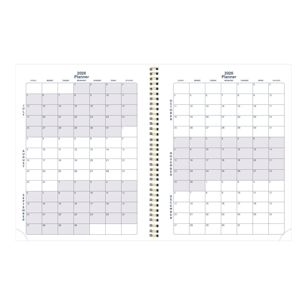 Academic Monthly Planner, Nautical, 2026 - 2027 - English CA714PH.03-27 #color_shells