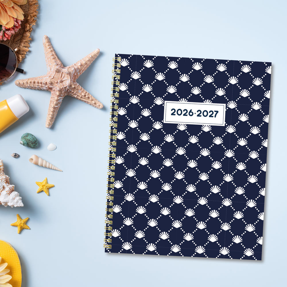Academic Monthly Planner, Nautical, 2026 - 2027 - English CA714PH.03-27 #color_shells