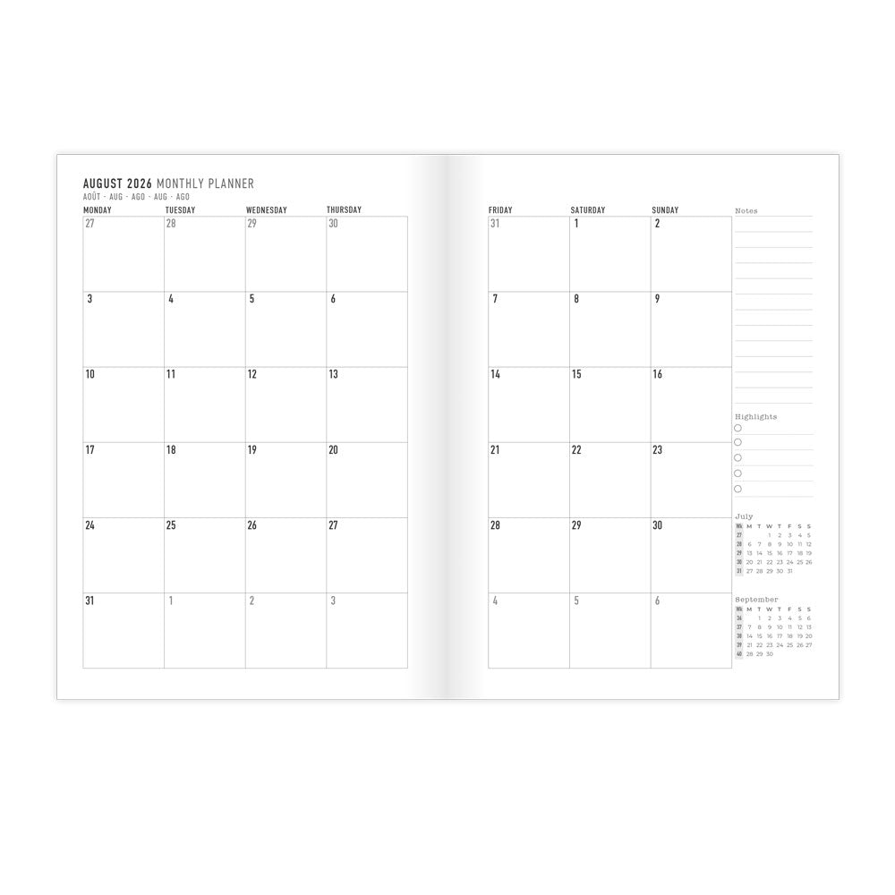 Letts A5 Planners Timeless Layout #color_botanics-plum