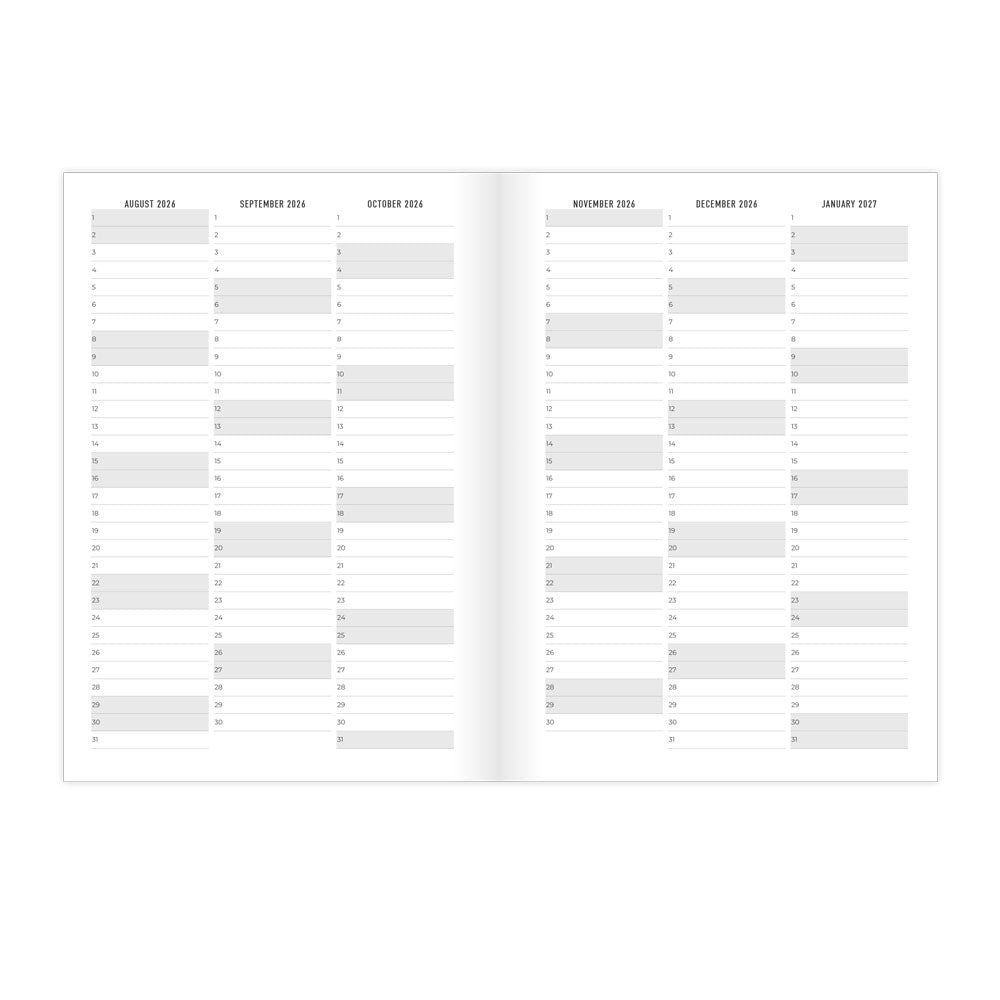 Letts A5 Planners Timeless Layout #color_botanics-plum