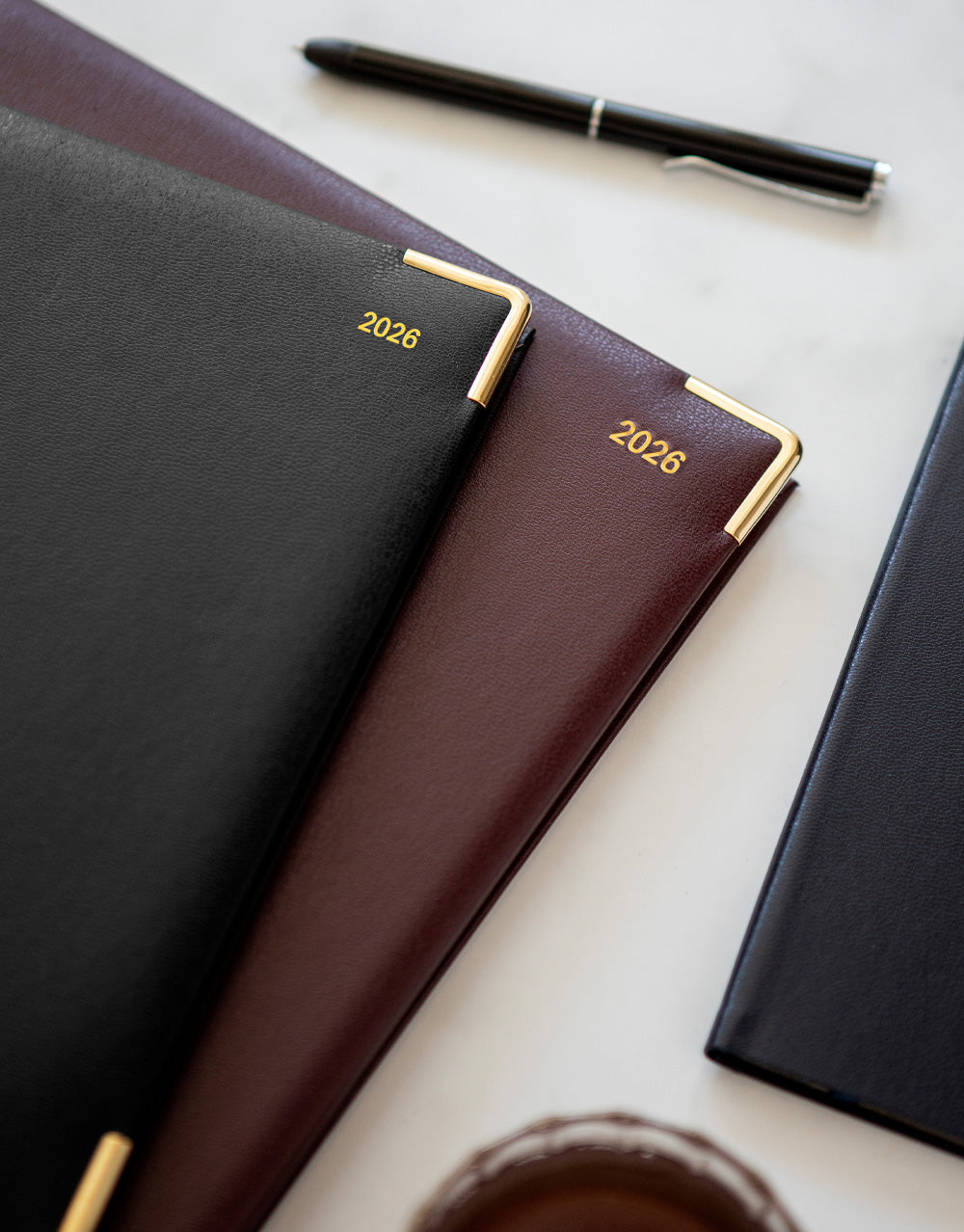 Letts of London Classic Slim Week to View Planner with Monthly Planners 2026 - English Burgundy 26-T3SUBG #color_burgundy