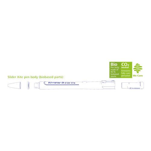 Xite Ballpoint Pen XB, Box of 10#ink-color_red