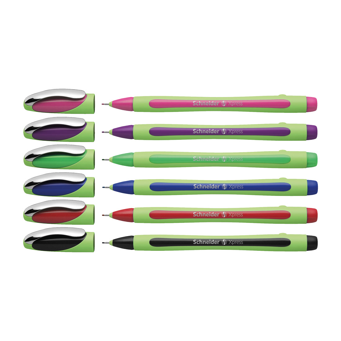 Xpress Fineliners 0.8mm, Pack of 6, Assorted colors