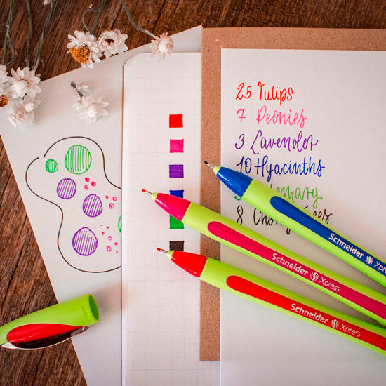 Xpress Fineliners 0.8mm, wallet 3 pieces - Assorted