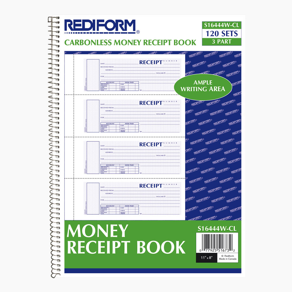 Money Receipt Book S16444WCL