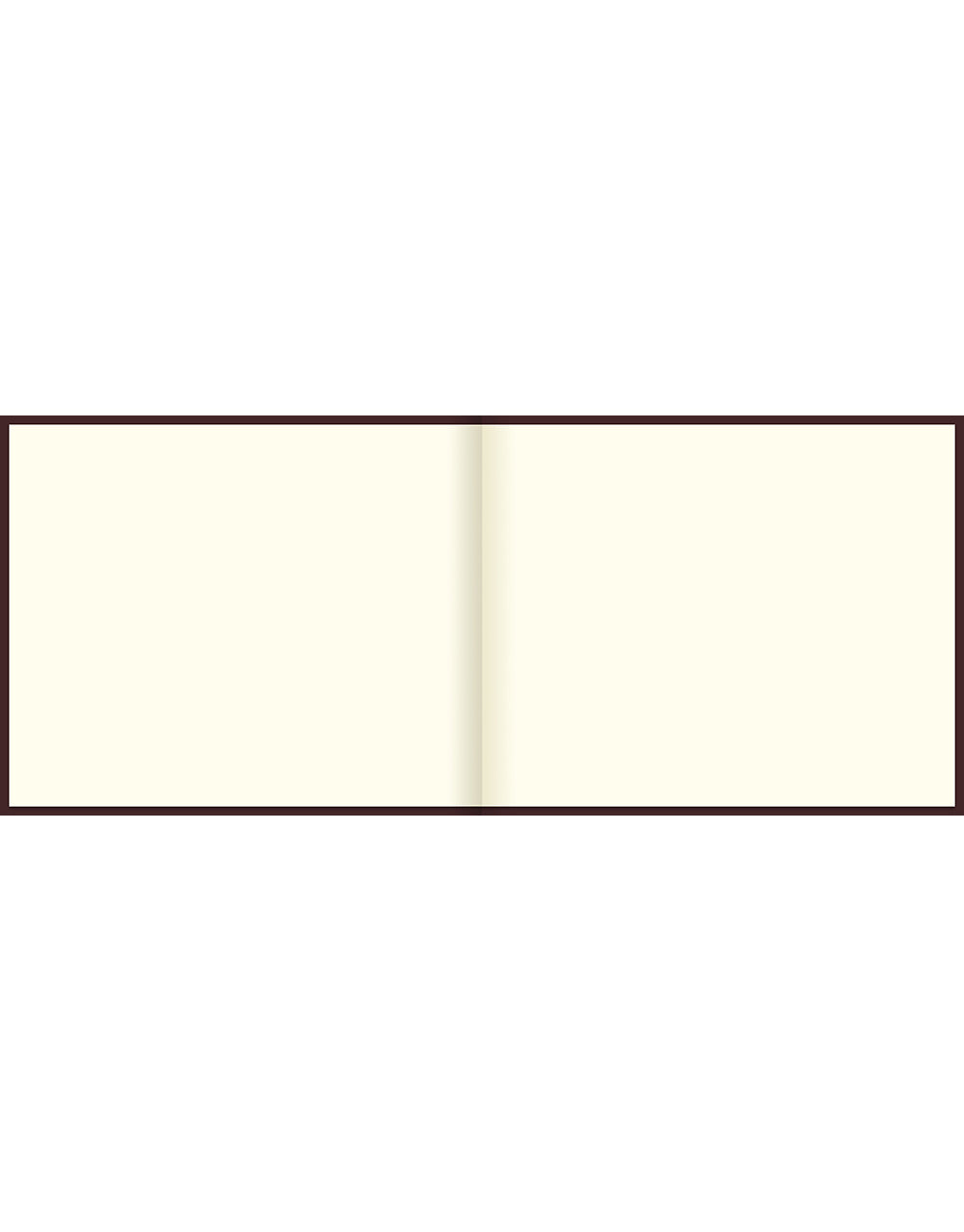 Classic Quarto Landscape Plain Guest Book Burgundy #color_burgundy