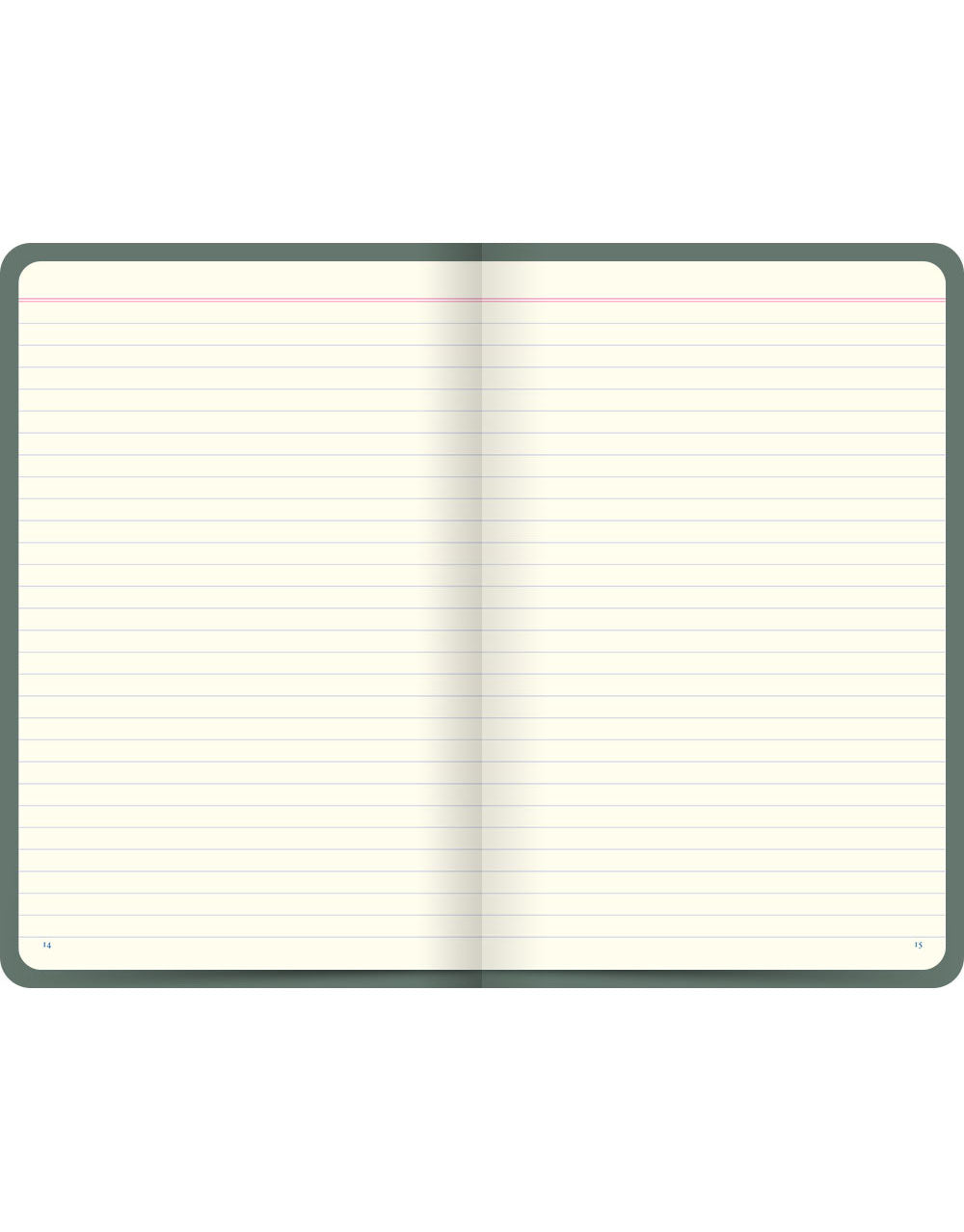 Icon Book Ruled Notebook Green#color_icon-green