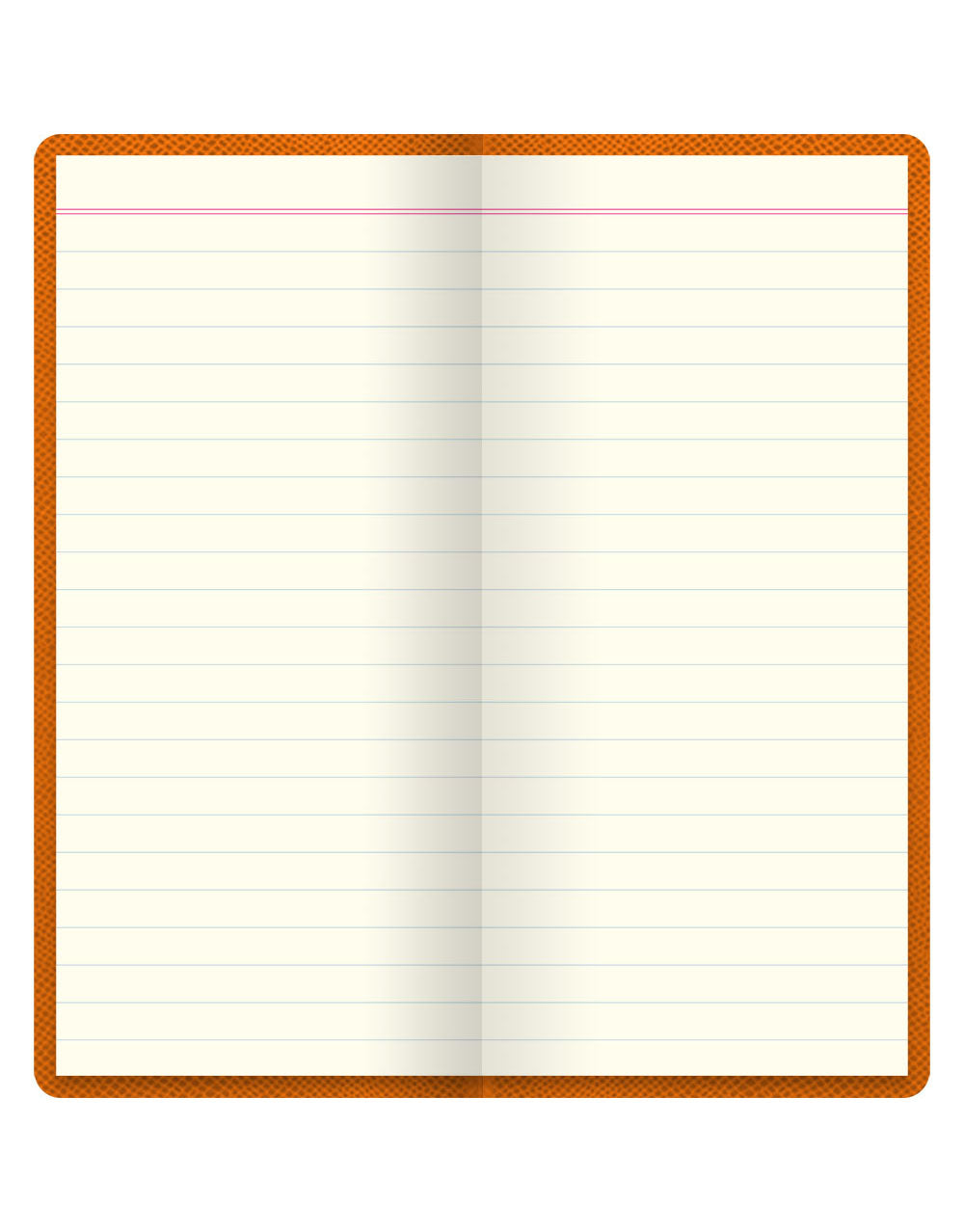 Legacy Slim Pocket Ruled Notebook Orange#color_orange