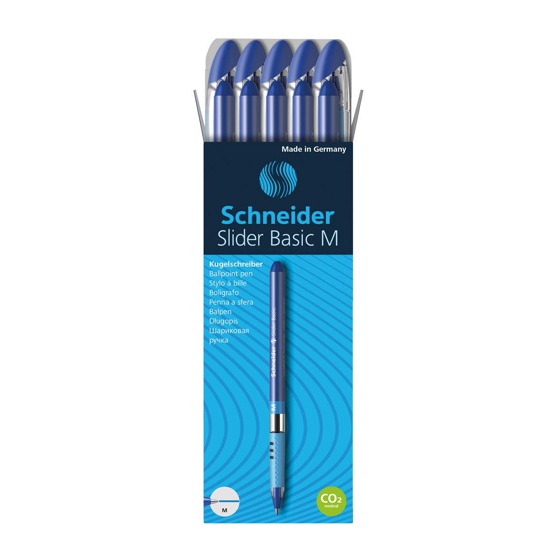 Slider BASIC Ballpoint Pens M, Box of 10#ink-color_blue