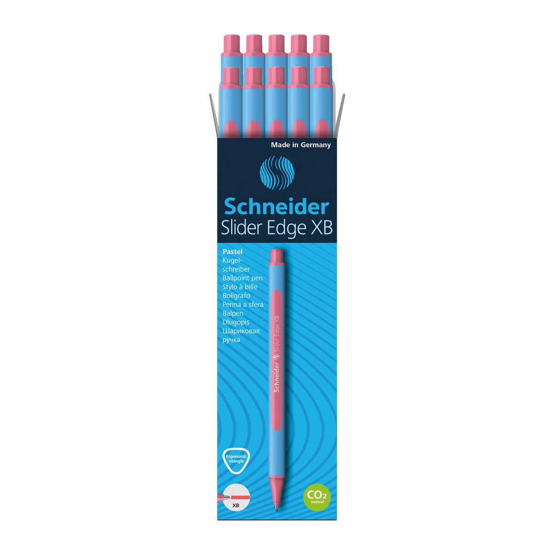 Edge Pastel  Ballpoint Pen XB, Box of 10#ink-color_flamingo