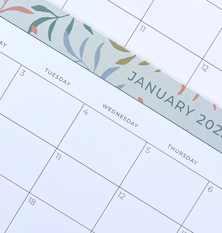 Botanical Desk Pad Calendar 2023