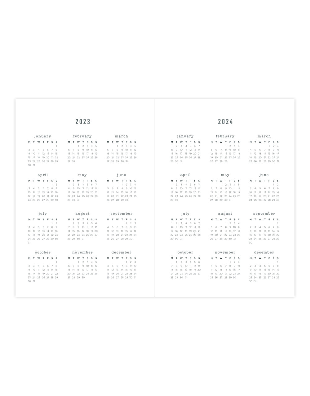 Inspire A5 Week to View Planner 2023-2024 - Multilanguage - Blue - Letts of London#color_inspire-blue