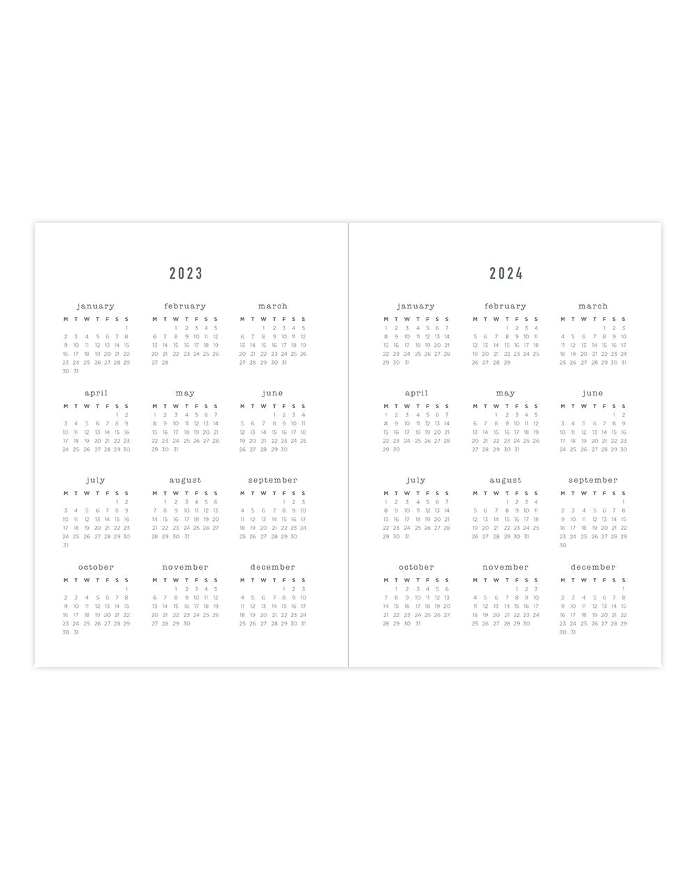 Inspire A5 Week to View Diary 2024 - Multilanguage#color_inspire-white