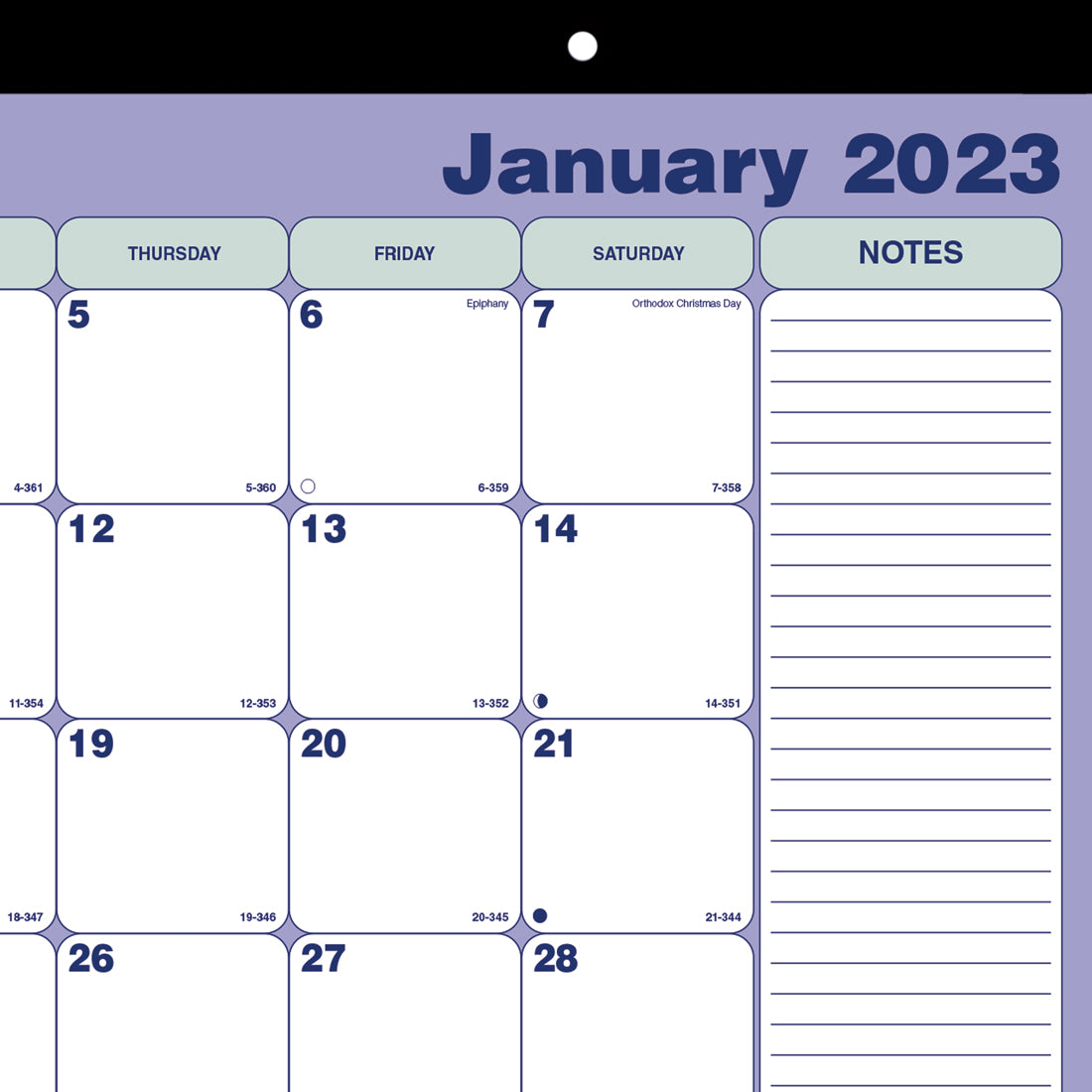 Monthly Desk Pad or Wall Calendar 2023
