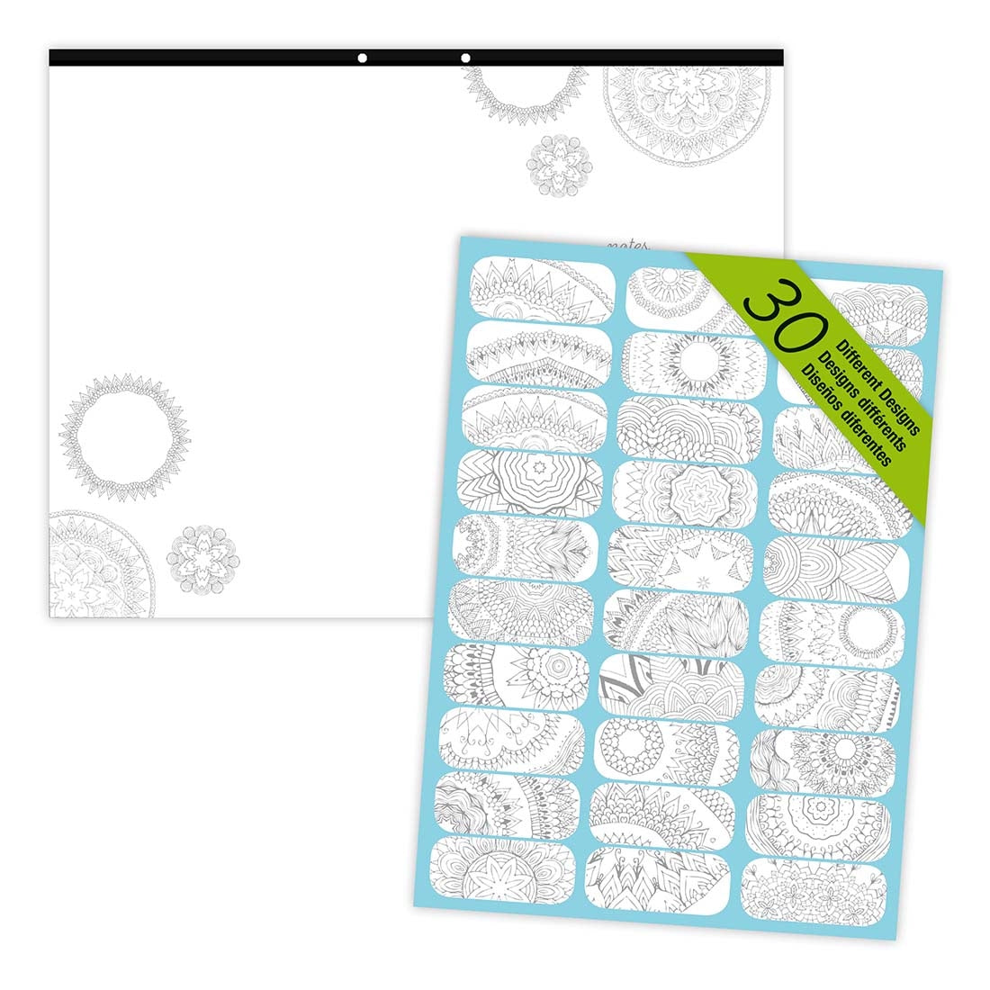 DoodlePlan™Coloring Desk Pad - Undated#color_mandala